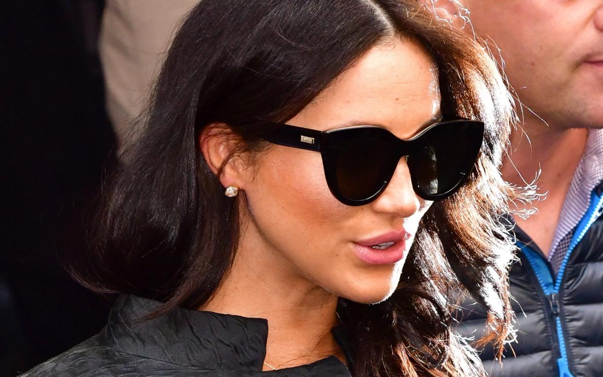 Meghan Markle leaving the Mark Hotel in 2019