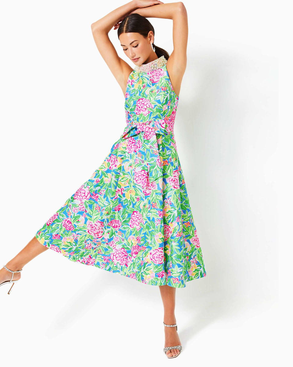 <p><a href="https://go.redirectingat.com?id=74968X1596630&url=https%3A%2F%2Fwww.lillypulitzer.com%2Flilly-pulitzer-x-badgley-mischka-willa-halter-dress%2F016336.html&sref=https%3A%2F%2Fwww.townandcountrymag.com%2Fstyle%2Ffashion-trends%2Fg60266410%2Flilly-pulitzer-x-badgley-mischka-collection%2F" rel="nofollow noopener" target="_blank" data-ylk="slk:Shop Now;elm:context_link;itc:0;sec:content-canvas" class="link ">Shop Now</a></p><p>Willa Halter Dress</p><p>lillypulitzer.com</p><p>$715.00</p>