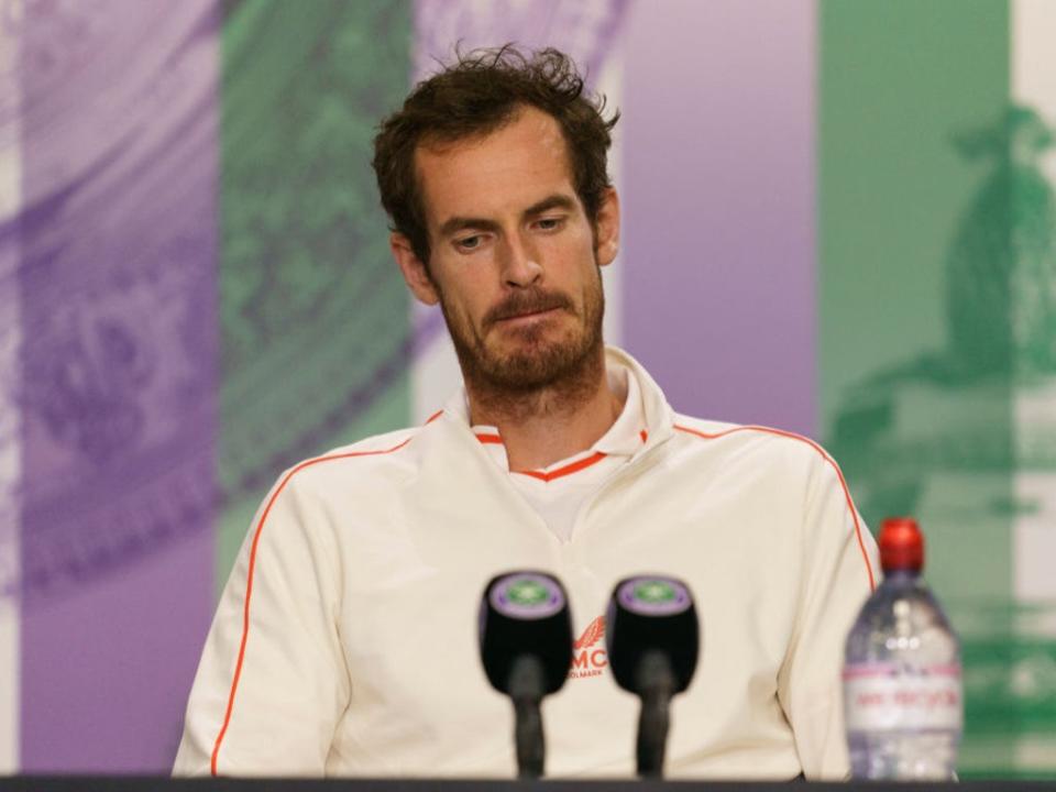 Andy Murray speaks at Wimbledon after his third-round defeat in 2021 (Getty Images)