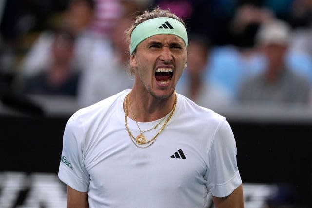 Alexander Zverev roars 