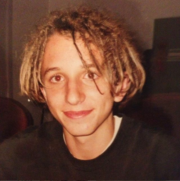 Tommy Little as a Year 8 student with dreadlocks