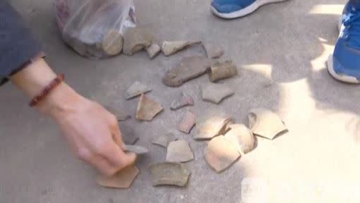 陶器碎片的年代從石器時代到明清都有。（圖／翻攝自看看新聞）