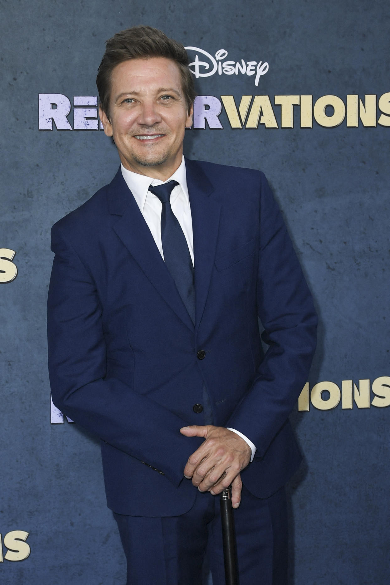Host & Executive Producer Jeremy Renner arrives for the red carpet premiere of Disney+ original series 