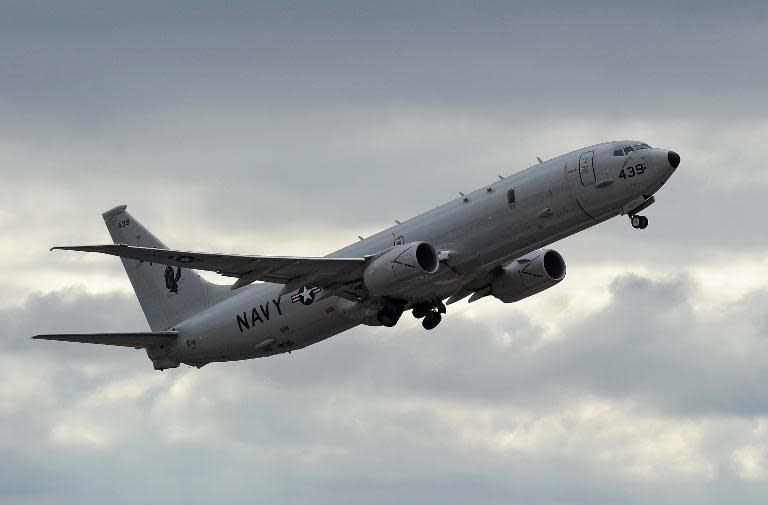 China on May 22, 2015, declared that its military 'drove away' a US surveillance aircraft, a P-8 Poseidon, flying near artificial islands in the South China Sea