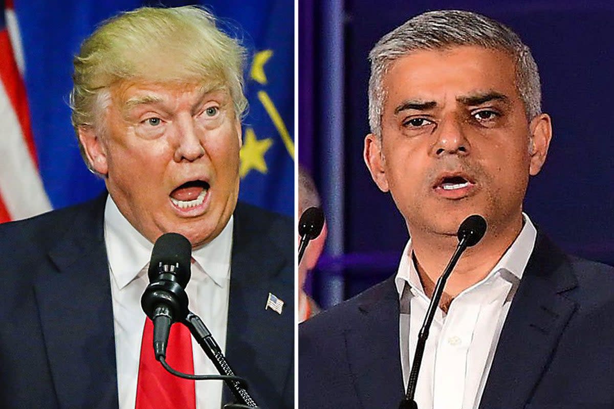 Donald Trump and Sadiq Khan