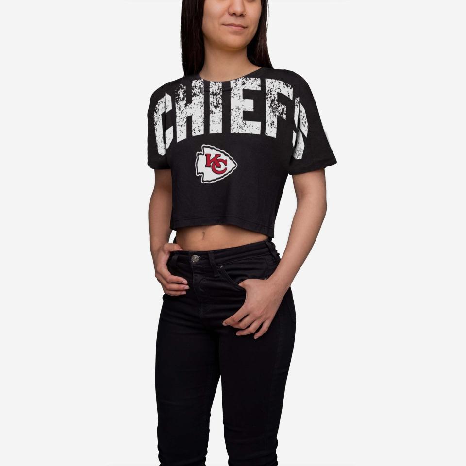 Chiefs Distressed Crop Top