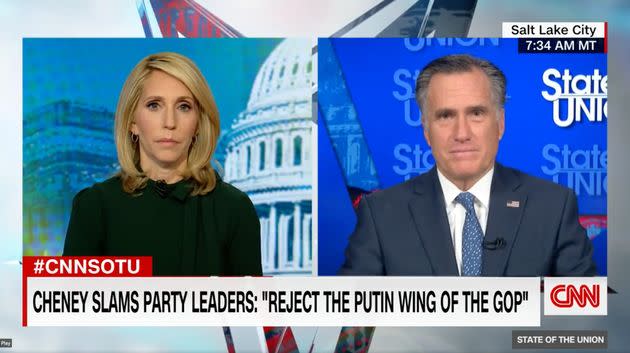 Sen. Mitt Romney on Sunday denounced fellow Republicans who spoke at a white nationalist conference in Florida and those who have glorified Russian President Vladimir Putin. (Photo: CNN)