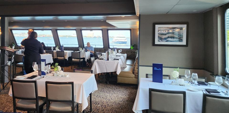 You can dine in air conditioned comfort and style aboard the Odyssey in Boston Harbor, and beyond.