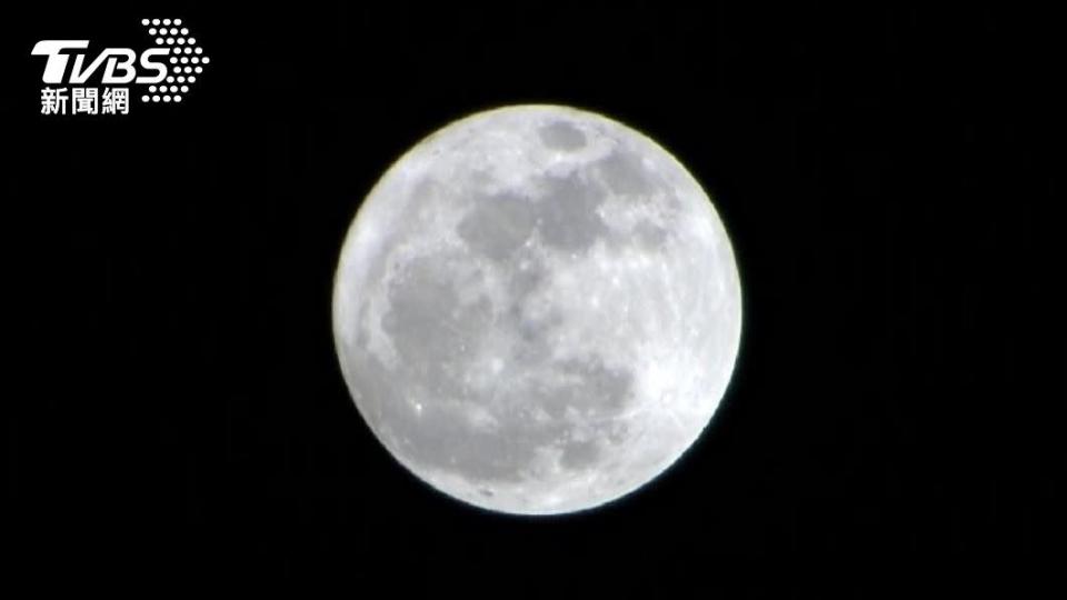超級月亮。（圖／TVBS）