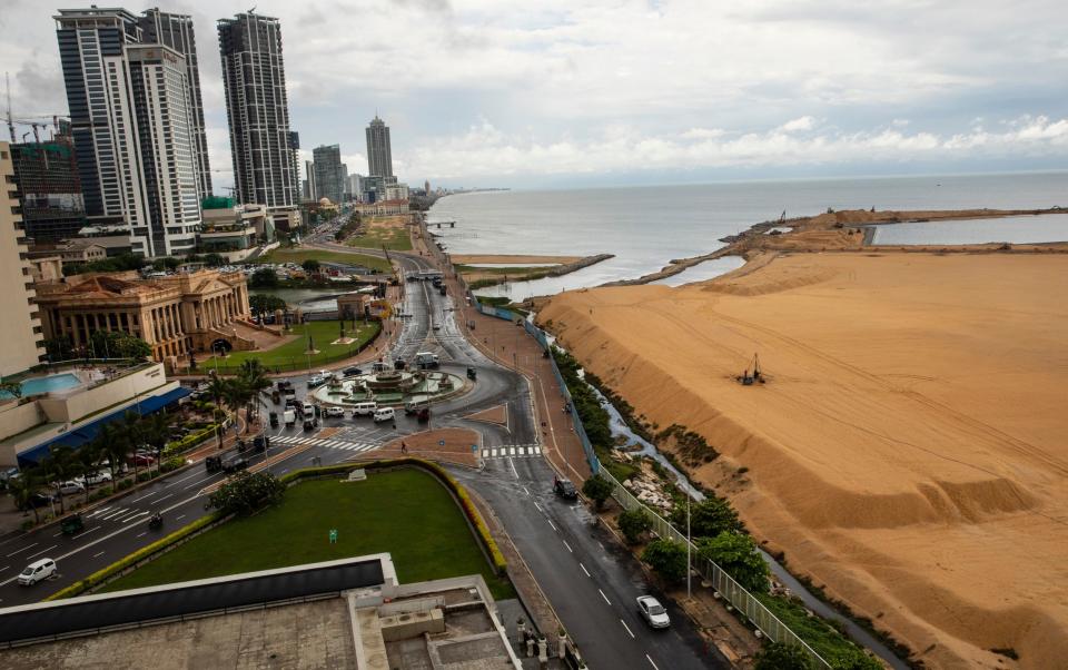 The Colombo Port City project in Sri Lanka, funded with Chinese investment - Getty