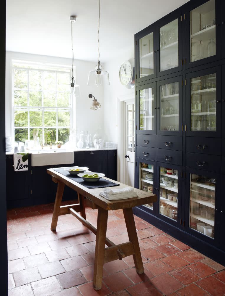 16) Kitchen island ideas: narrow space solution