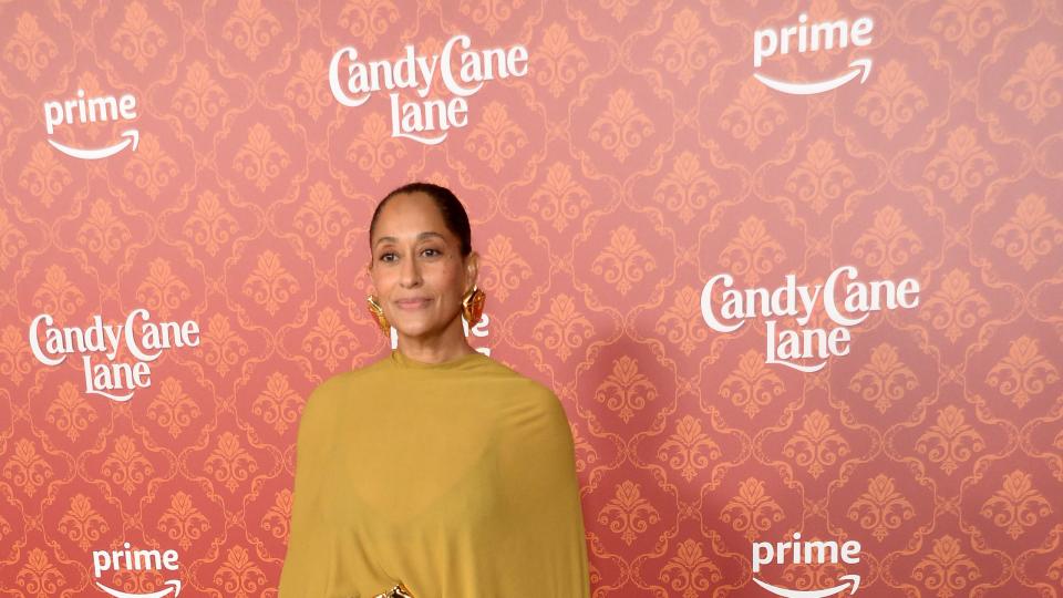 los angeles, california november 28 tracee ellis ross attends the world premiere of amazon prime videos candy cane lane arrivals at regency village theatre on november 28, 2023 in los angeles, california photo by unique nicolewireimage,