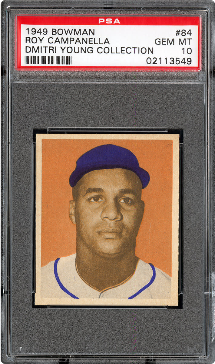 The 1949 Bowman is one of only two PSA 10 cards of the Dodgers’ Hall-of-Fame catching great.