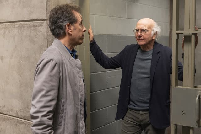 <p>John Johnson/HBO</p> Jerry Seinfeld and Larry David in the 'Curb Your Enthusiasm' series finale