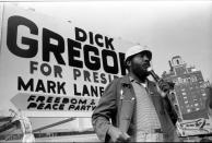 <p>Gregory began working as a standup comedian in the ’50s but evolved into a fierce — <a rel="nofollow" href="https://www.yahoo.com/entertainment/dick-gregory-obituary-141248290.html" data-ylk="slk:and fiercely funny;elm:context_link;itc:0;sec:content-canvas;outcm:mb_qualified_link;_E:mb_qualified_link;ct:story;" class="link  yahoo-link">and fiercely funny</a> — civil rights activist in the following decade. He died on Aug. 19, at the age of 84, <a rel="nofollow noopener" href="https://www.npr.org/sections/thetwo-way/2017/08/19/544769294/dick-gregory-comedian-and-civil-rights-activist-dies-at-84" target="_blank" data-ylk="slk:reportedly;elm:context_link;itc:0;sec:content-canvas" class="link ">reportedly</a> following a severe bacterial infection. (Photo: Getty Images) </p>