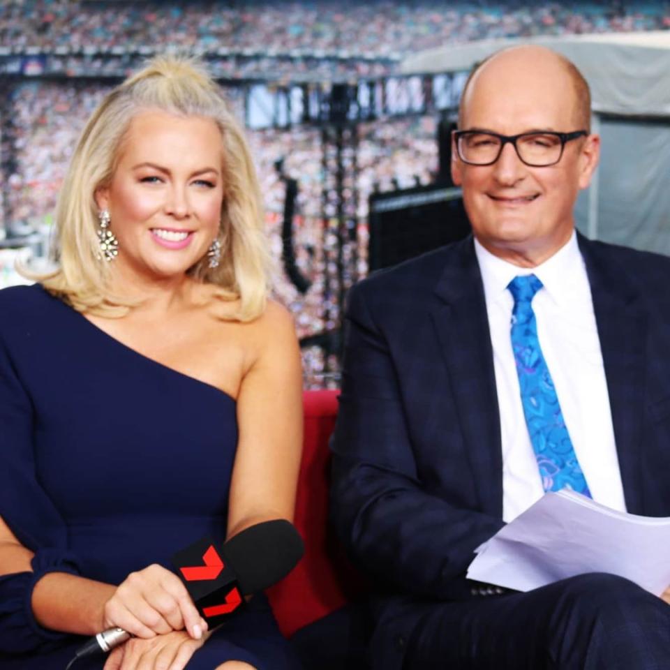 Kochie and his current Sunrise co-host Sam Armytage. Photo: Channel 7.