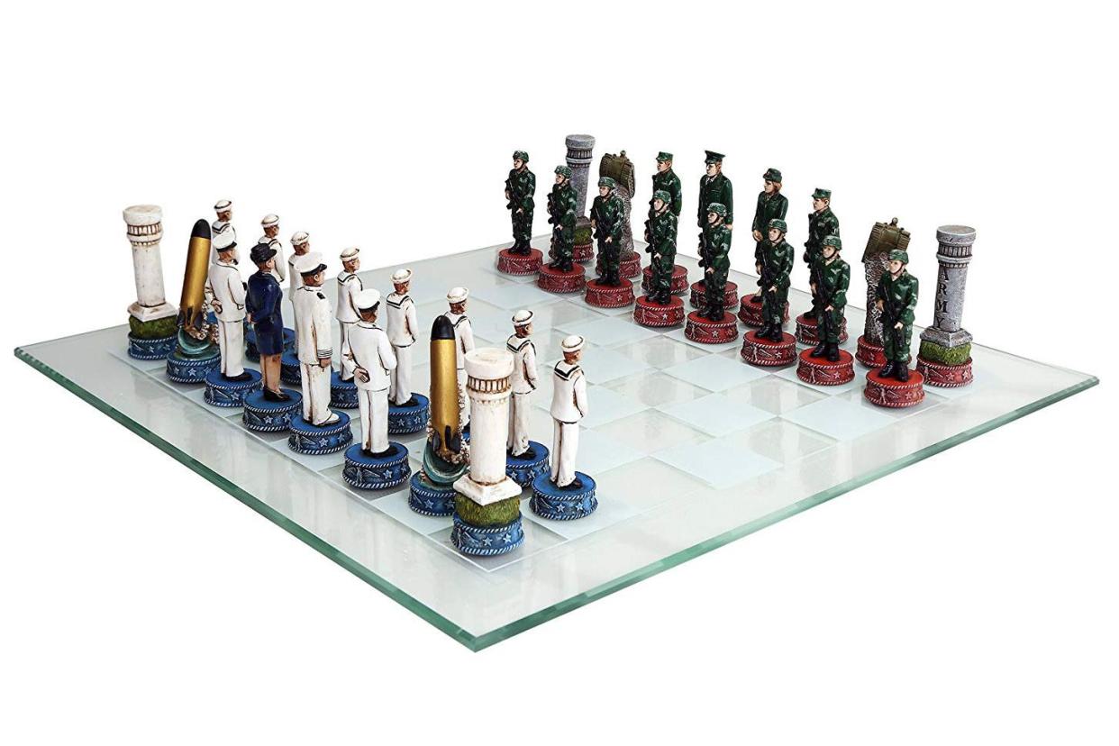 army vs. navy chess set