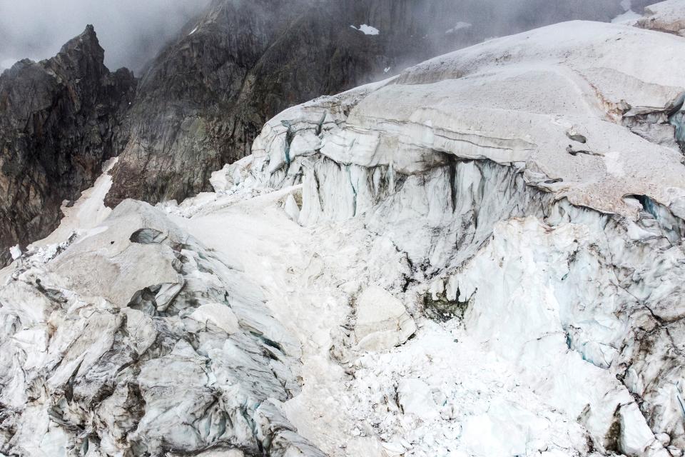 El glaciar de Los Alpes que agoniza por el cambio climático