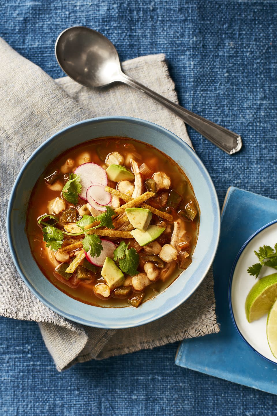 <p>Spice up your leftover turkey with this Mexican-inspired soup.</p><p><strong><a href="https://www.womansday.com/food-recipes/food-drinks/recipes/a60512/turkey-posole-recipe/" rel="nofollow noopener" target="_blank" data-ylk="slk:Get the recipe.;elm:context_link;itc:0;sec:content-canvas" class="link ">Get the recipe.</a></strong></p>