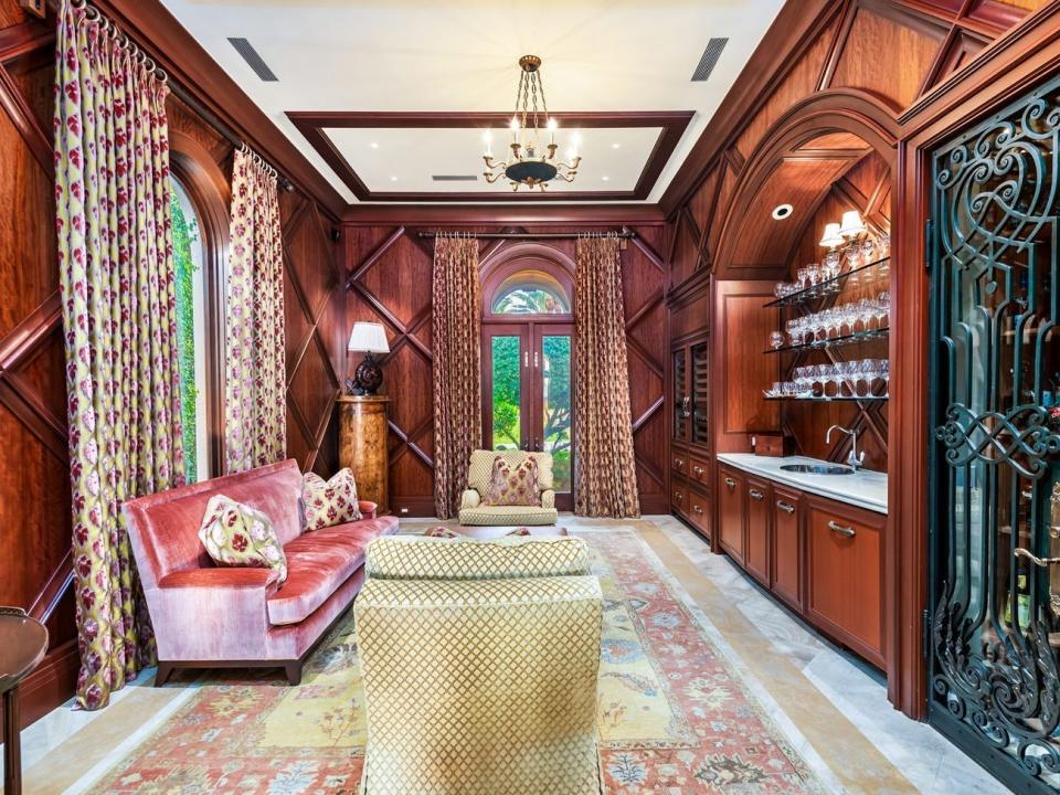 jlo miami house wine room