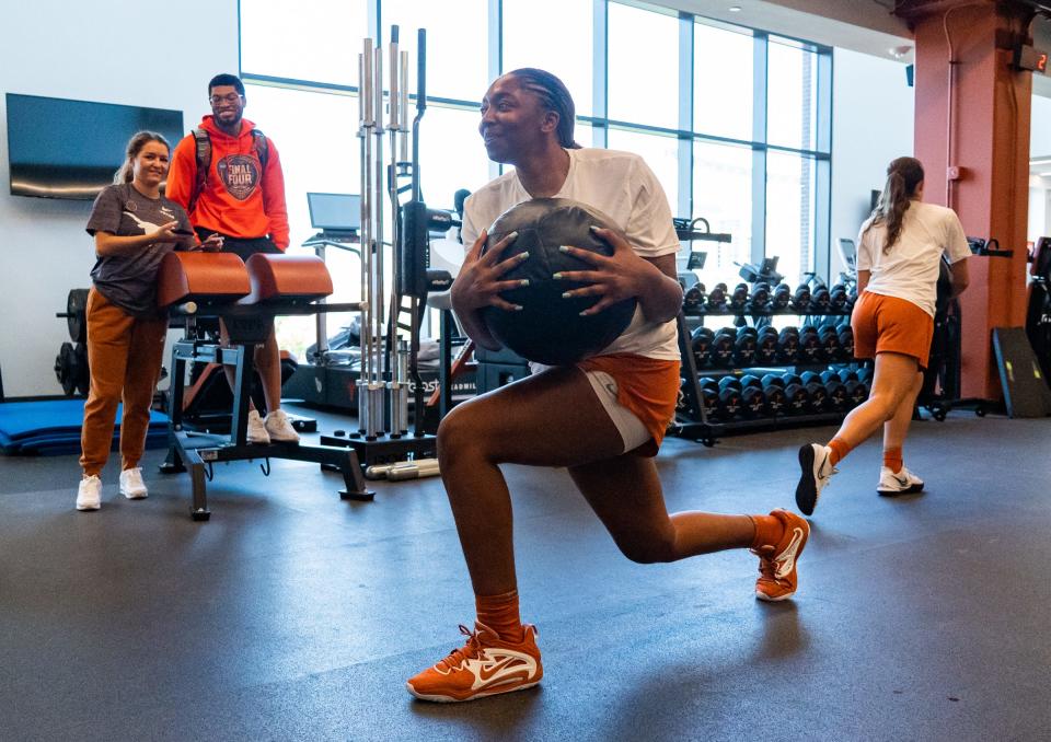 Tionna Herron is thankful that UT took a chance on her and is helping her rebuild her endurance after her heart surgery a year ago. "I believe they have the resources to get me to where I want to be," she said.