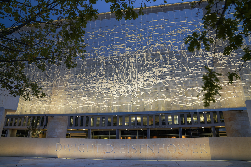 The Dwight D. Eisenhower Memorial is finally opening after a delay due to the coronavirus pandemic.