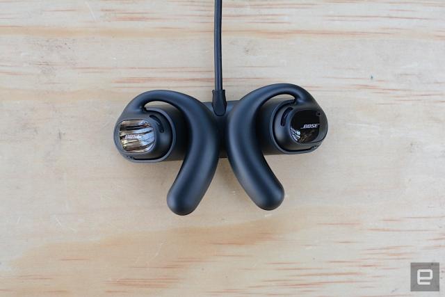 BOSE Sport Open Earbuds True Wireless Open-Ear Headphones (857628-0010)  Triple Black - MX