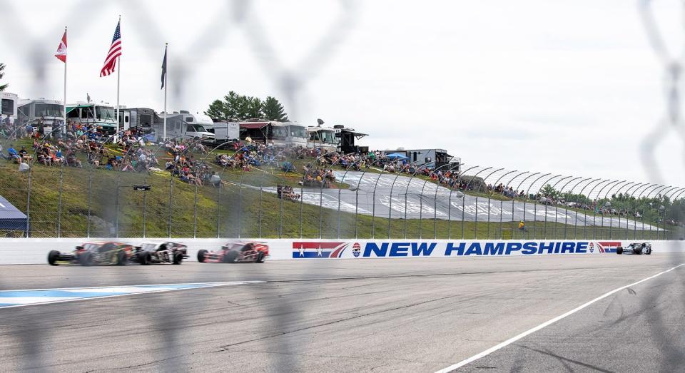 The Whelen 100 for the NASCAR Whelen Modified Series at New Hampshire Motor Speedway in Loudon, New Hampshire on July 17, 2021. (Paul Rutherford/NASCAR)