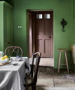 <p> Paint ideas can effortlessly add a sense of vibrancy and contemporary charm to your traditional dining room.&#xA0; </p> <p> The green paint used in this country kitchen-diner for a green dining room adds an invigorating energy to the space, whilst still coordinating with the traditional materials and textures in the room.&#xA0; </p> <p> &apos;Taking inspiration from nature for paint ideas for your traditional dining room is a great place to start as these colors will be able to effortlessly integrate into a classic scheme,&apos; says Jennifer Ebert,&#xA0;Homes &amp; Gardens&apos; digital editor. </p>