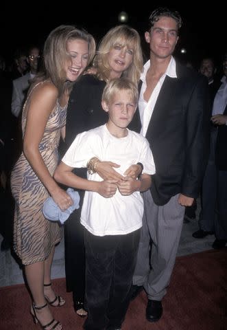 Ron Galella Collection via Getty Images Kate Hudson, Goldie Hawn, Wyatt Russell, and Oliver Hudson