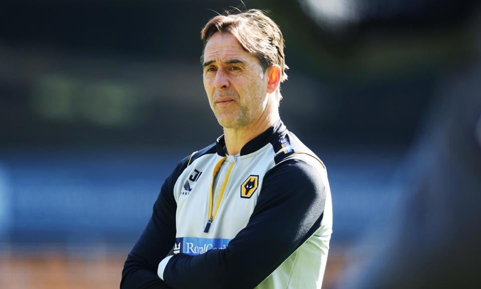 <span>Julen Lopetegui has been out of work since leaving <a class="link " href="https://sports.yahoo.com/soccer/teams/wolverhampton/" data-i13n="sec:content-canvas;subsec:anchor_text;elm:context_link" data-ylk="slk:Wolves;sec:content-canvas;subsec:anchor_text;elm:context_link;itc:0">Wolves</a> last summer.</span><span>Photograph: Jack Thomas/WWFC/Wolves/Getty Images</span>
