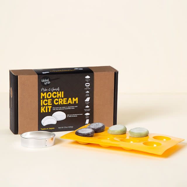 <p>If they love to cook and experiment with new recipes, they'll love trying out the <span>DIY Mochi Ice Cream Kit</span> ($34). It's the perfect treat since it's sweet and chewy on the outside, cold and creamy on the inside. It makes four batches of eight in total. They can flavor them with the included matcha green tea and cocoa powder, or try our jams and other spreads they have at home including ice cream.</p>