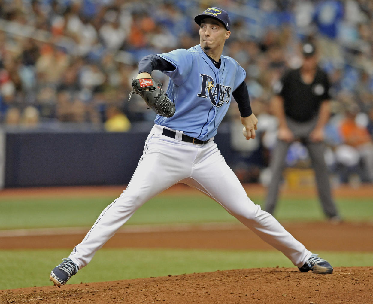 Tampa Bay Rays starter Blake Snell is the biggest snub of All-Star voting. (AP Photo).