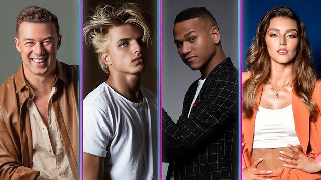 Four new dancers are joining the Strictly family – Kai Widdrington, Nikita Kuzmin, Cameron Lombard and Jowita Przystal (Photo: BBC)