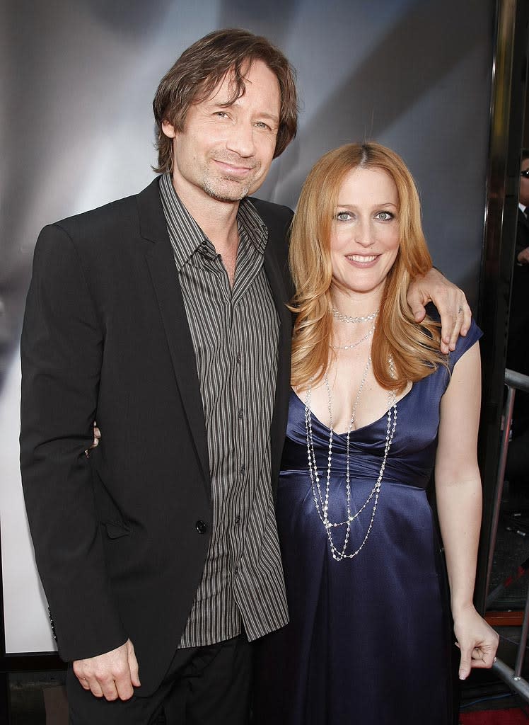 XFiles I Want to Believe Hollywood Premiere 2008 David Duchovny Gillian Anderson