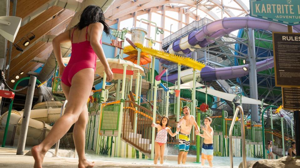 The weather is always nice at New York State’s largest indoor waterpark.