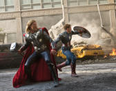 <p>Norse God, Loki is plotting the downfall of human civilisation and the Avengers assemble, including Thor (Chris Hemsworth) and Captain America (Chris Evans) must stop him.</p>