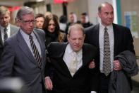 Film producer Harvey Weinstein arrives at New York Criminal Court for his sexual assault trial in the Manhattan borough of New York City, New York