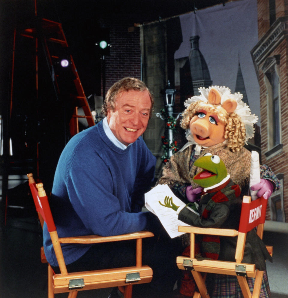 Michael Caine with Kermit and Miss Piggy (PA Archive/PA)