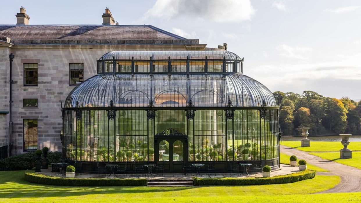 a building with a glass front