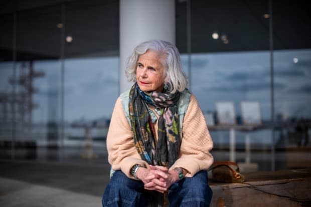 Jo O’Callaghan, a retired registered nurse, is pictured in North Vancouver, British Columbia on Wednesday, February 24, 2021. 