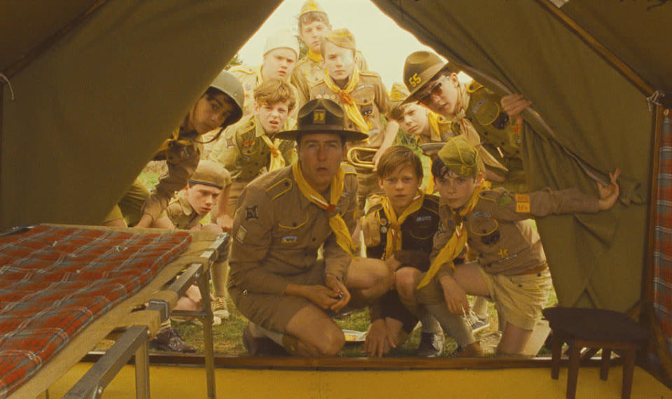 "<a href="http://movies.yahoo.com/movie/moonrise-kingdom/" data-ylk="slk:Moonrise Kingdom;elm:context_link;itc:0;sec:content-canvas" class="link ">Moonrise Kingdom</a>" (May 16): A funky Wes Anderson ("Rushmore") fantasy about 12-year-old lovers (newcomers Jared Gilman, Kara Hayward) who run away together, wreaking havoc on their New England community. Bill Murray, Frances McDormand, Bruce Willis, and Edward Norton add heft to the cast.