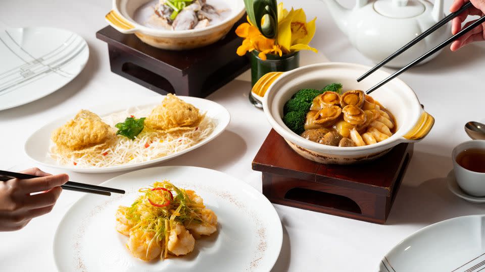 Lung King Heen was the first Chinese restaurant to hold three Michelin stars. - Courtesy Lung King Heen