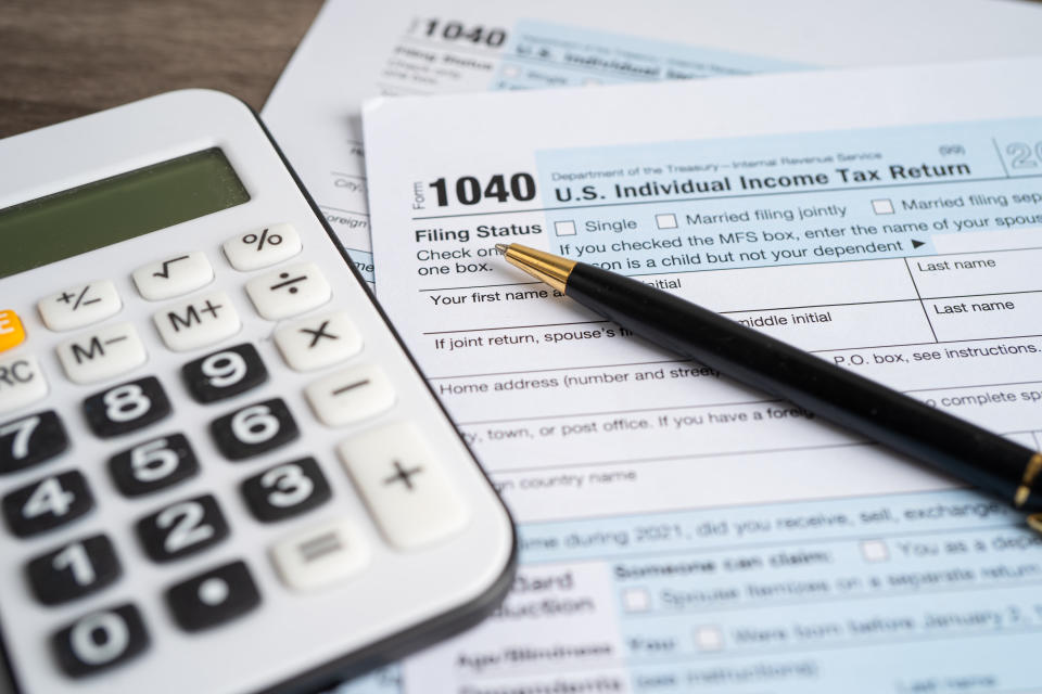 La declaración de impuestos de los ciudadanos en Estados Unidos se hace mediante el formulario 1040. Foto: Getty Images. 