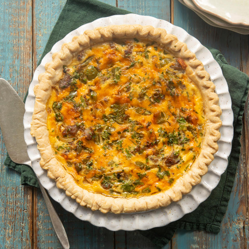 Cheese-and-Sausage Quiche