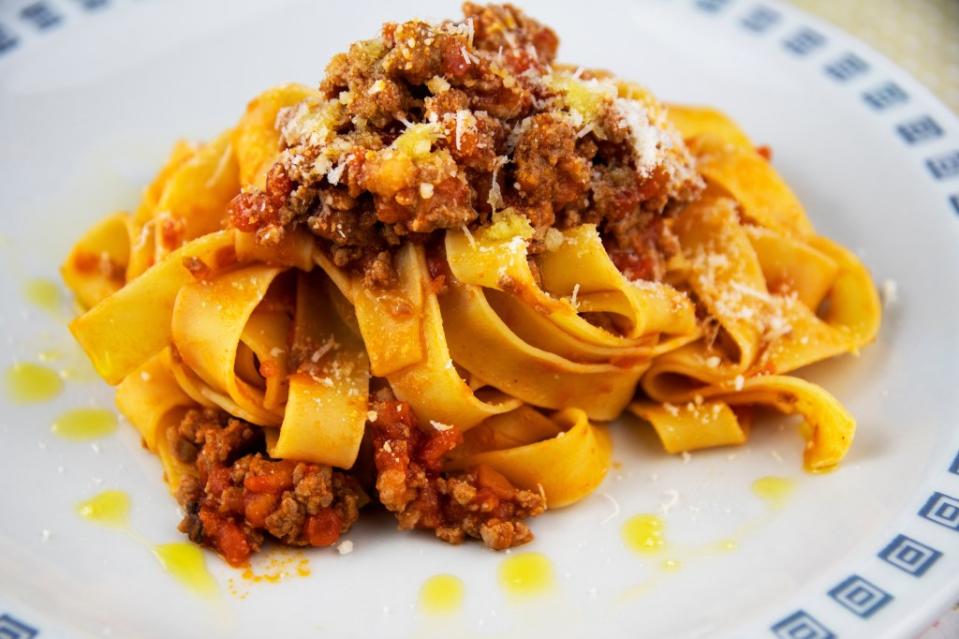 Tagliatelle is best used for Bolognese sauce. tripper13 – stock.adobe.com
