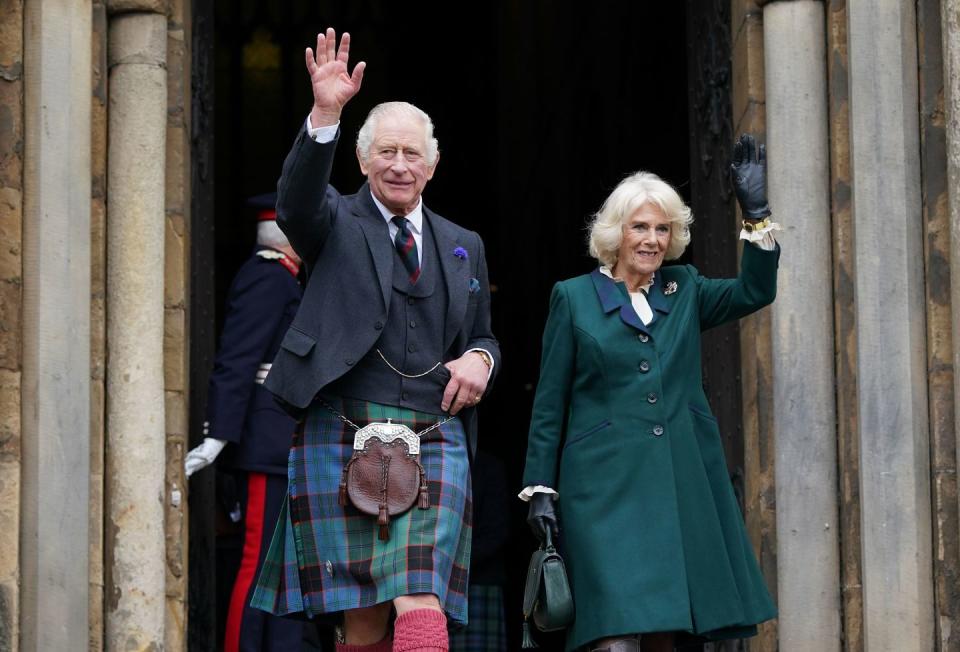 the king and queen consort visit scotland