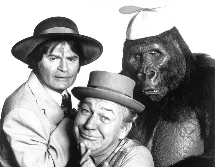 (L-R): Spencer (Larry Storch), Kong (Forrest Tucker) and Tracy (Bob Burns) on "The Ghost Busters"