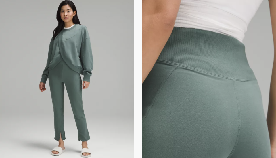 Lunar New Year Sueded Terry Slit-Hem High-Rise Pant, Asia Fit. PHOTO: Lululemon