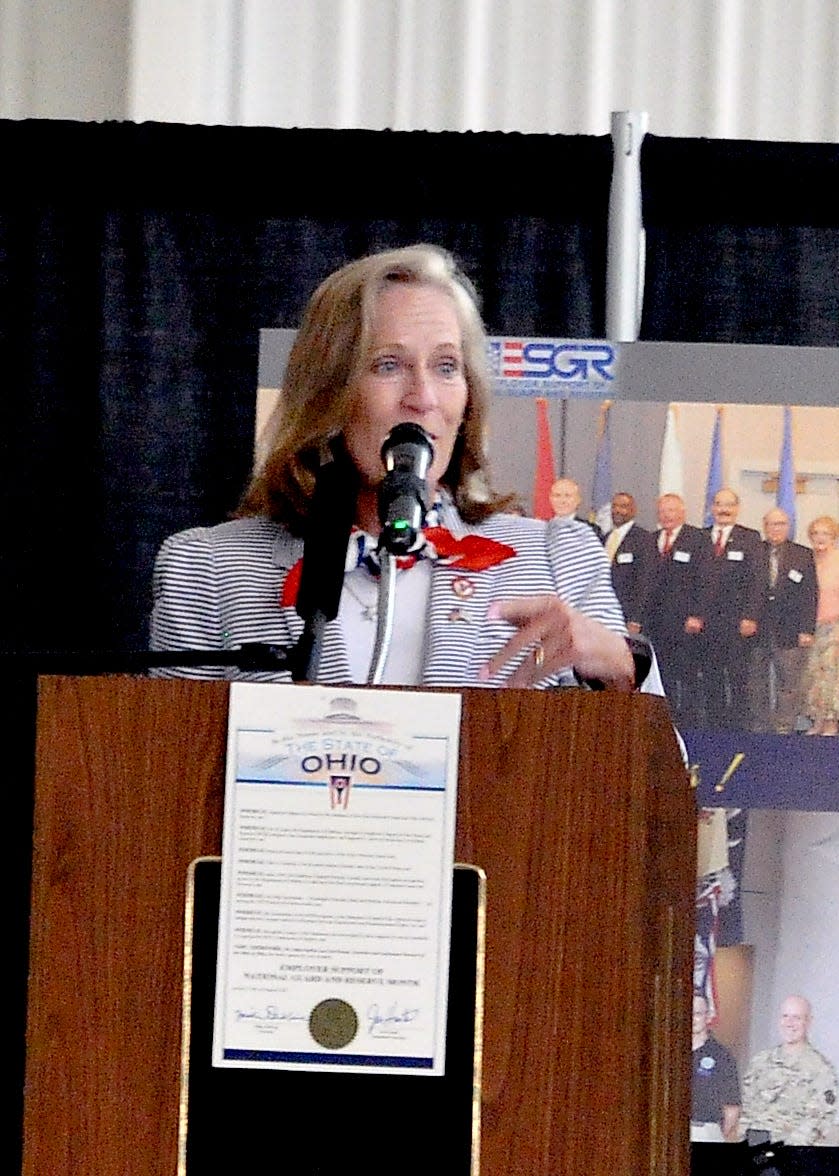 One of the main speakers at the Employer Support of the Guard and Reserve event was Maj. Gen. Deborah Ashenhurst of the Ohio Department of Veterans Services.